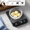 Food Scale 22lb Ultra-Thin Digital Kitchen Scale 1g 0 05oz Accuracy Black Ideal for Baking Cooking and Weight Loss Features 6 M