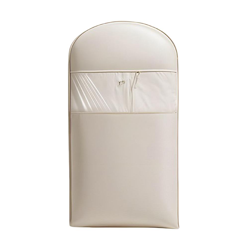 Space Saving Hanging Garment Bag with Self Compression Zipper Coat Storage Bag Transparent Visibility for Closet Storage