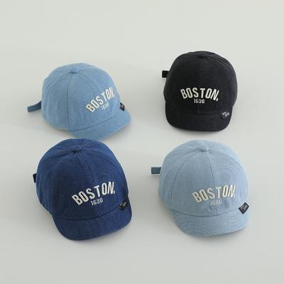 Summer Boy Girl Short Brim Duck Tongue Caps 48-50cm Letter Baby Spring Baseball Caps Outdoor Kids Sunscreen Duckbill Hats