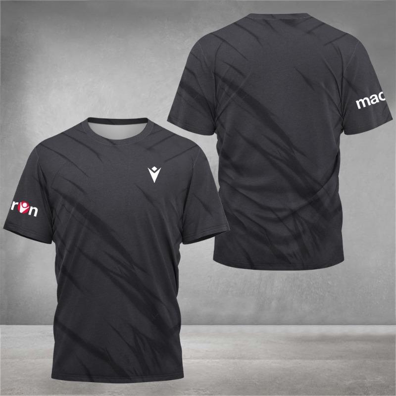 2025 Ny Randig Tryckt Tennis Sport T-shirt Herr Lättvikt Sportkläder Basket Kortärmad