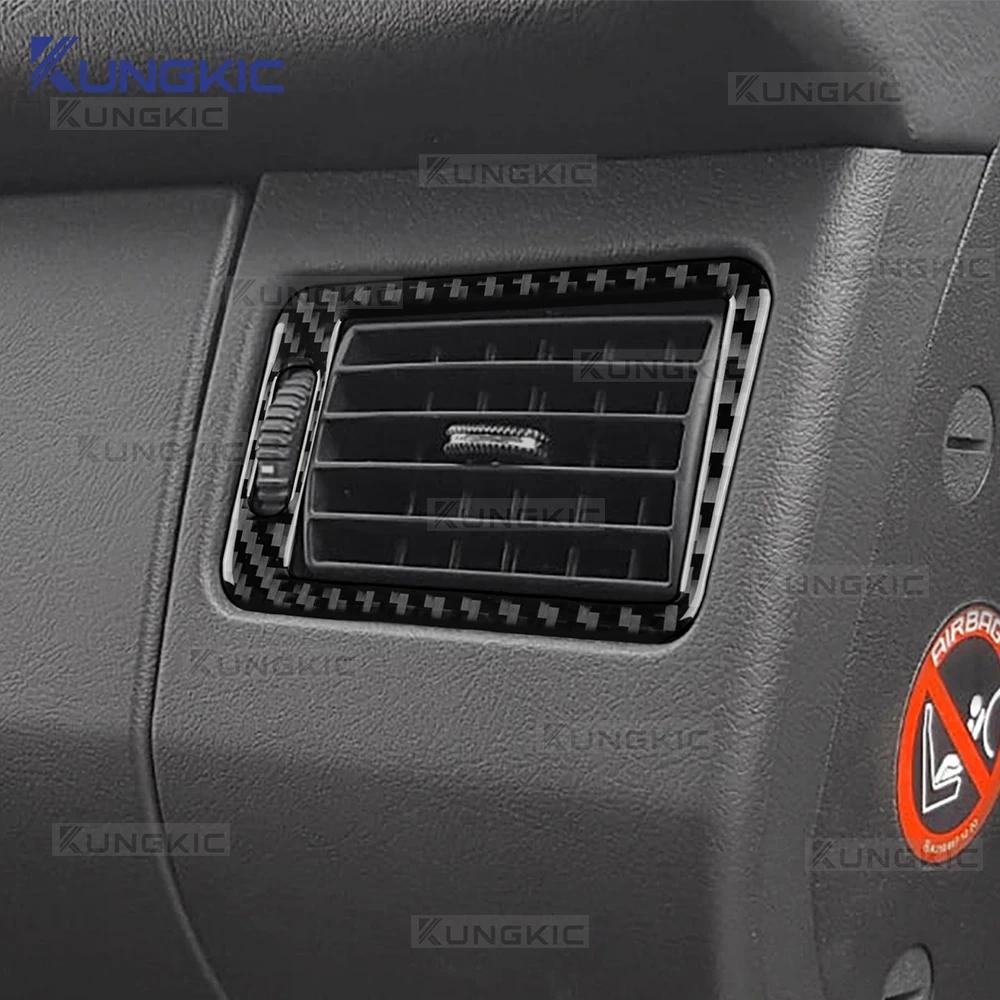 Voor Mercedes Benz SLK R170 1996 1997 1998 1999 2000 2001 2002 2003 Echte Zachte Koolstofvezel Passagiers Luchtuitlaat Frame Trim Sticker