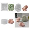 Non-stick Rabbit Candle Silicone Mold for Candle Making DIY Handmade Soap Mould Chocolate Cake Decorating Tool Crafts