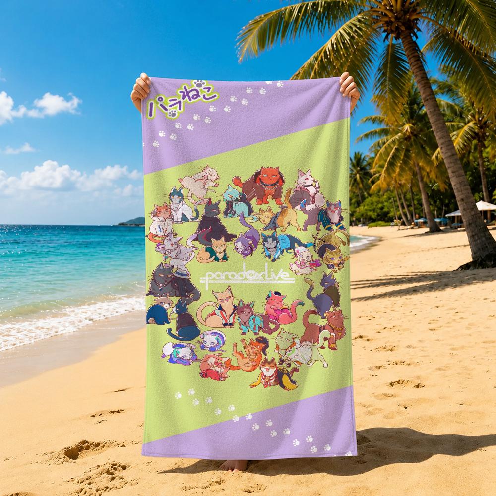 Media Paradox Live Towel Towel Soft Pool Gift For Travel Gym Shower Cool Camping Quick Dry Sports Large Beach Towel