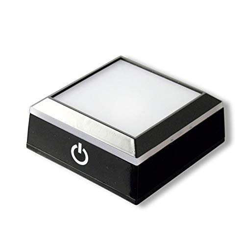 

Butsuendo Brand: [Crystal Memorial Tablet Exclusive: LED Rainbow Base (Battery-Operated, USB Compatible) Square Black]