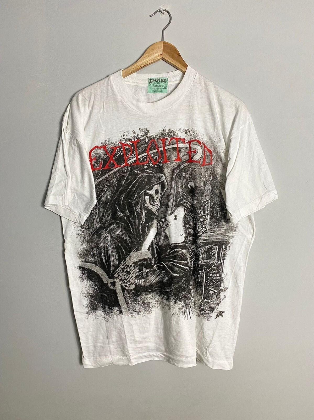 Vintage The Exploited Death Before Dishonour 90s Band Tee Unisex T-Shirt XXL