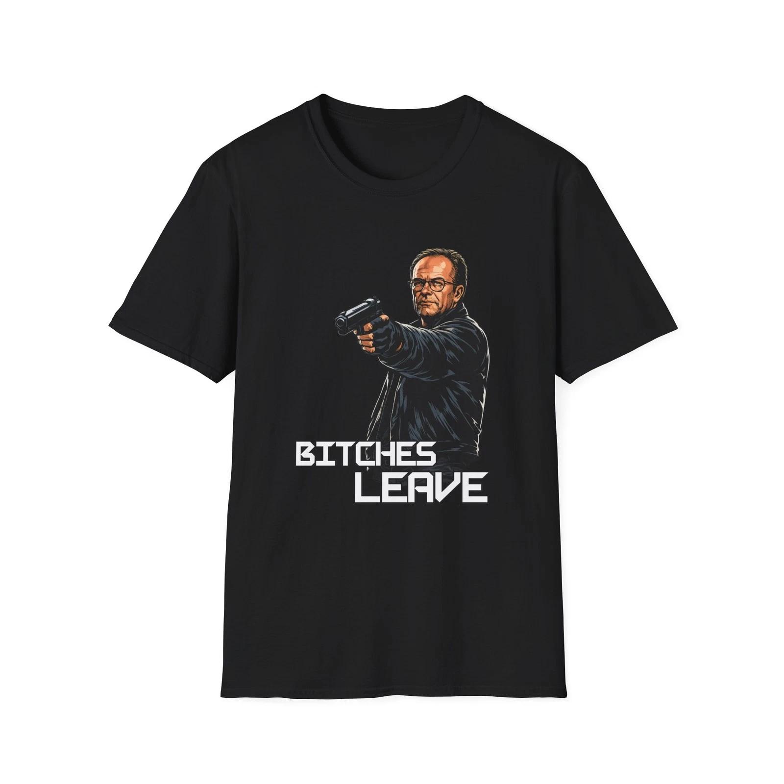 Retro Cop Clarence Boddicker Bitches Leave T-Shirt | Graphic Tee S