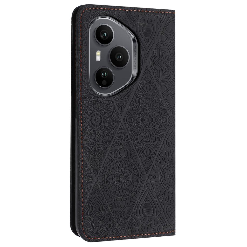 Dla Honor 400 Pro 5G (Światowy) Etui z nadrukiem kwiatowym, portfel, podstawka, skórzane etui na telefon