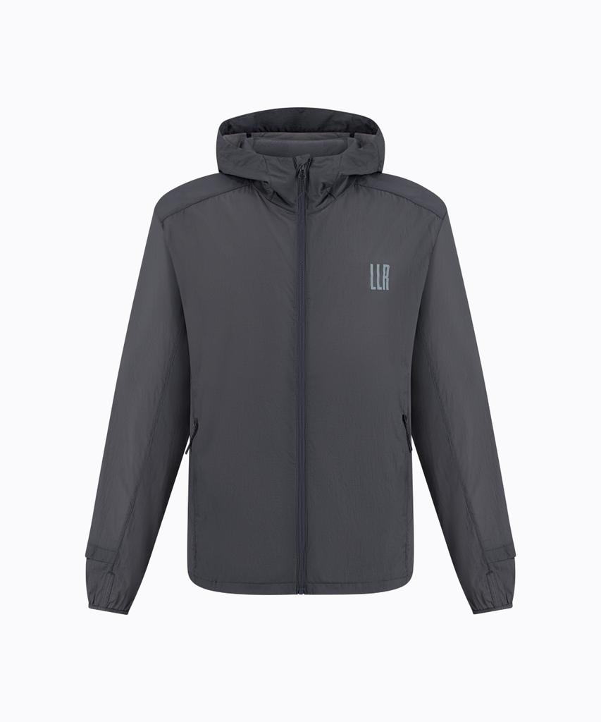 Limelight Apparel Athlete Ripstop Running Windbreaker (Charcoal/Grey)