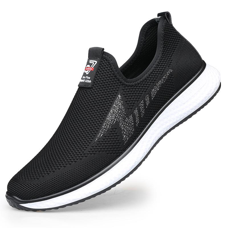 Old Man Head Men's Shoes Summer Mesh Shoes Men's Breathable Thin Mesh Shoes Versatile Mesh Trendy Shoes Lightweight Men's Shoes