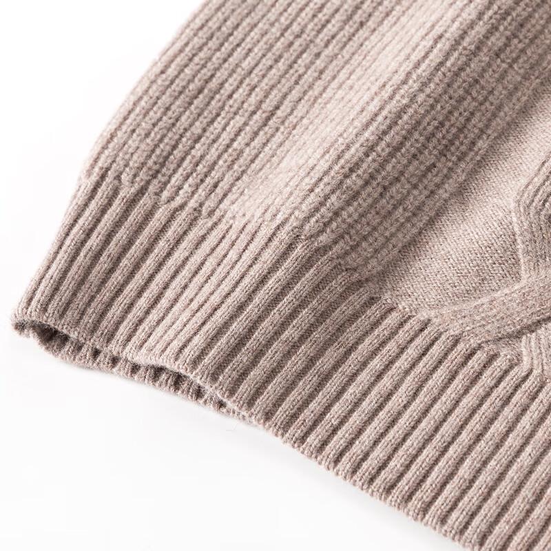 Hengyuanxiang Men's 100% Pure Wool Round Neck Sweater