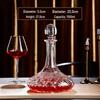 Rhombus Crystal Wine Decanter with Lid