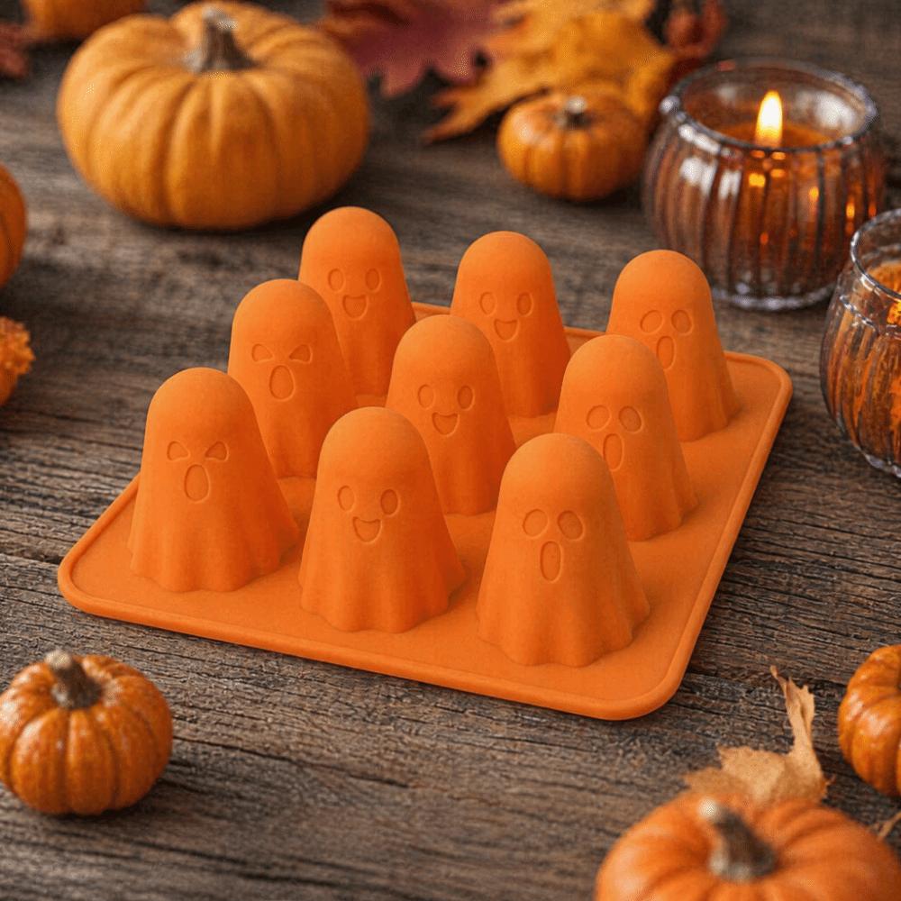 Durable Ghost Silicone Mold Reusable Halloween Baking Molds Multipurpose Ghost Shape Mold Baking