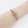 18K De Oro Gold Plated Cubic Zirconia Copper Pro Mayor Pulsera De Mujer Fashion Jewelry Custom Diamond Women Bracelet