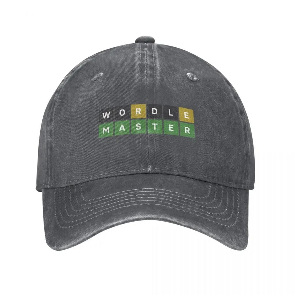 Wordle Master (Wordle Style) Baseball Cap Golf Hat Designer Hat Big Size Hat Bobble Golf Wear Unisex Womens