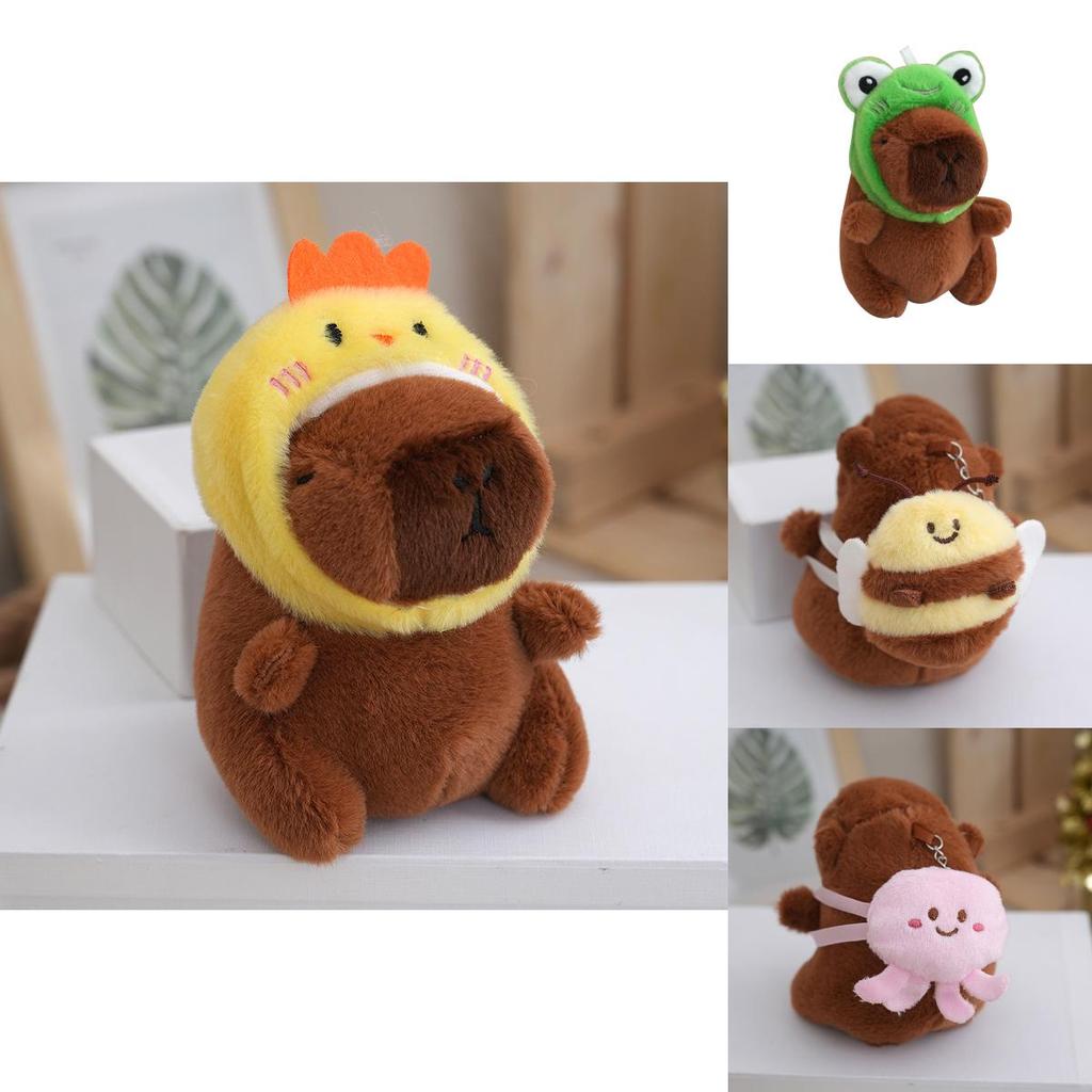 Charming Capybara Plush Keychain Soft Toy In Various Designs Ideal For Collectors And Gift Givers