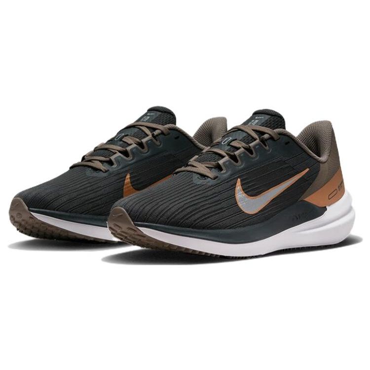 Nike Zapatillas Air Winflo 9 Gris Metalizado Cobre Mujer Oscuro-Humo-Gris Oliva-Gris Metálico-Plata DD8686-005