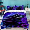 3PCS WonderlCat Fantasy Bedding set,Ideal For1pc Duvet Cover And 2pcs Pillowcases Perfect for Christmas gift,Ideal for Bedroom, Dormitory