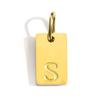 Gold-Plated Alphabet Pendant Accessories – 26 English Letters Stainless Steel for DIY Jewelry