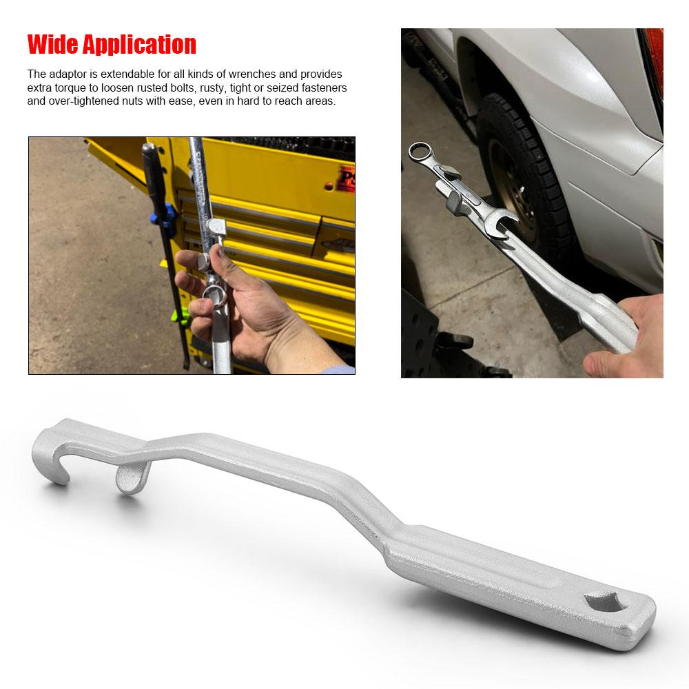 Wrench Extender Tool Bar 340MM Wrench Extension With 1/2 Inch Hole for Open End Wrench Extender 1/2 Torque Wrench for Mechanics