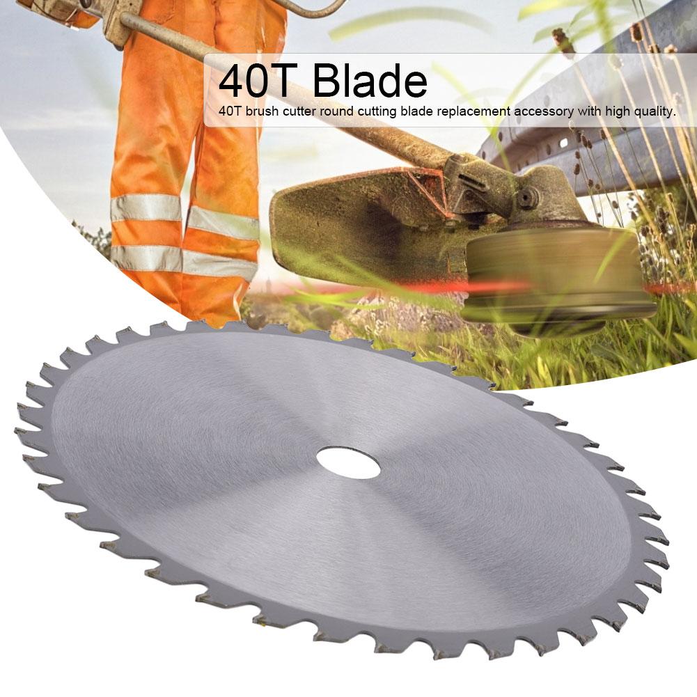 40T 25.5cm Diameter 2mm Thickness Grass Round Cutting Blade Replacement for Brush Cutter