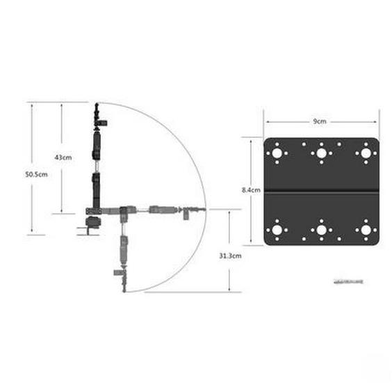 Enhanced 6DOF Robotic Arm Education Kit - Multi-Freedom Servo Grabber