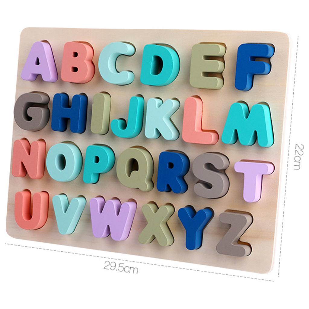 Wooden Blocks puzzle playing Developmental Colorful Montessori Christmas Birthday Gift Toddler