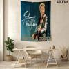 Johnny Hallyday Live Concert Poster Tapestry Fashion Print Background Cloth Background Wall Hanging Cloth Background Cloth Work Of Art