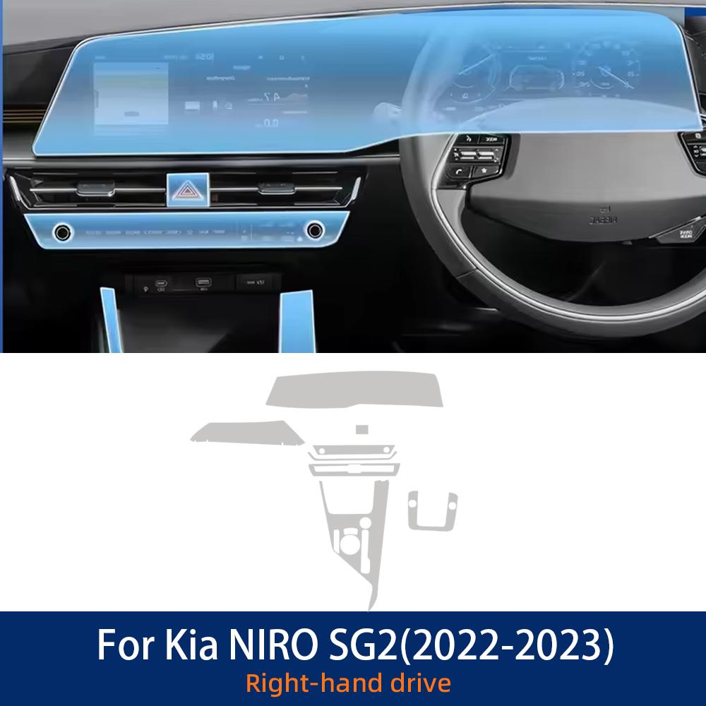 Für Kia Niro SG2   Kratzfest Auto Innenraum Navigation Tür Mittelkonsole Armaturenbrett TPU Schutzfolie Zubehör