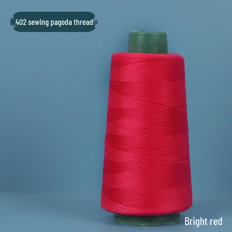 402 Polyester Thread: Black & White Sewing Thread for Hand Needlework and Household Sewing Machines