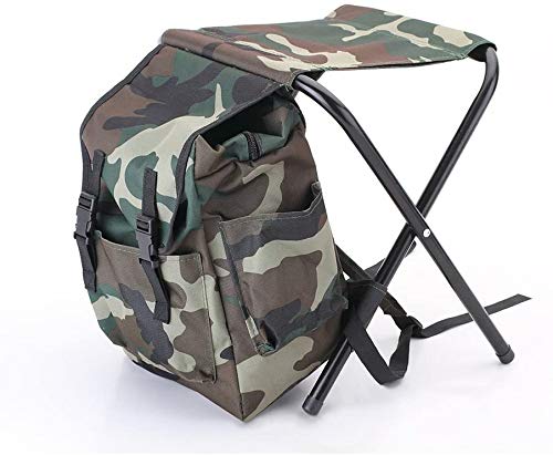 Backpack Chair, Foldable Backpack Stool, Chair Bag, Stool, 100kg Weight Capacity, Lightweight, Large Capacity, Travel Chair