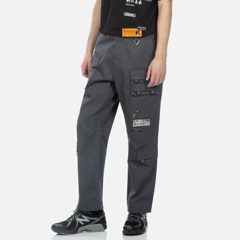 EVISU Cargo Pants Men's Dark Gray Moderate 2ESGNM3PT227XXCT