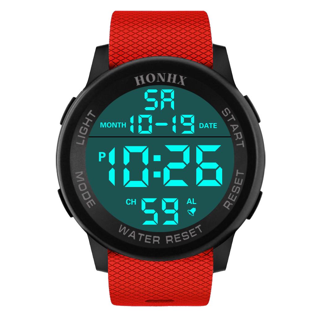 Luxury Men Analog Digital Military Sport LED Waterproof Wrist Watch