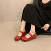 Red Inner Height Increase Bag Head Flat Bottom Hole Slippers Women's Summer Wear New Retro Birkencool Slippers Women's