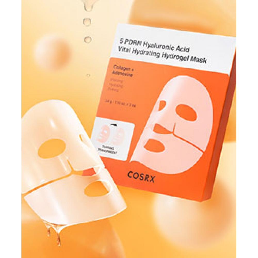 Cosrx 5pdrn Hyaluronic Acid Vital Hydrogel Mask 3 Pack NONE