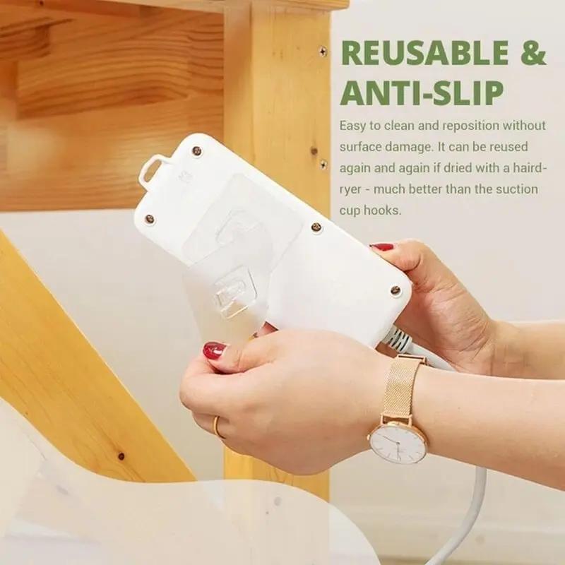New Multi-Purpose Hooks 5/10 Pairs Double-sided Adhesive Wall Hooks Waterproof Clothes Hats Towel Hooks Kitchen Bath Door Hooks