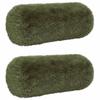 Cushion with Insert HEERLEN 2 Pcs Green PV Fleece