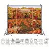 Autumn Pumpkin Field Photography Background Cloth, Party Decoration, Photo Shooting, Background Cloth Props