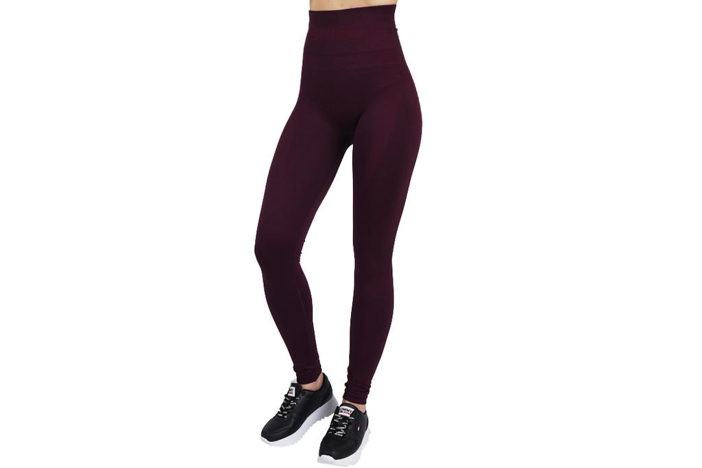 GymHero Push-Up-Leggings, Burgunder-Leggings für Damen