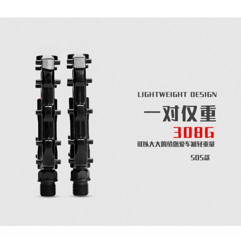 Aluminum Alloy Bicycle Pedals With DU Bushing Bearings Mountain Bike Cycling Accessories