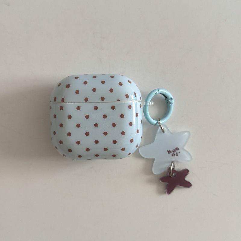 Ins Solid Color Polka Dots for Apple AirPods Pro 1 Generation Protective Case Pro1 Bluetooth Headset Case AirPods 1