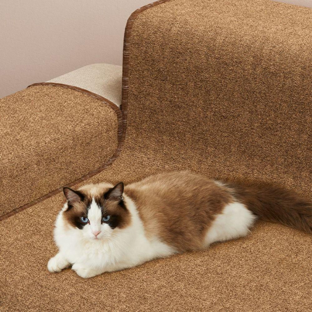 Enkel halkfri kattklösmatta Tvättbar Fuktskyddande Klösbräda för Katter Hållbar Jute Stor Storlek Kloskydd för Husdjur Husdjursartiklar