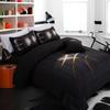 A Nice Full Comforter Set 3Pcs Bedding Set3D Phnom Penh Black Basketball Printing Bedding SetFull 1duvet Cover+2pillowcases