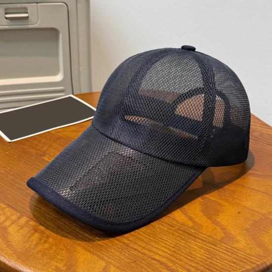 Men Baseball Cap, Adjustable Elastic Buckle Baseball Hat, Breathable Mesh Sweat-Wicking Sun Protection Hat for Outdoor Activities