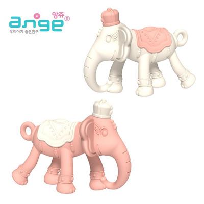 Ange 3D Elefant Beißring, rosa, 1 Stück, koreanische Babyprodukte
