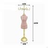 Jewelry Display Stand Holder Mannequin Dress Easy to Use Necklace Showcase Hanging Rack