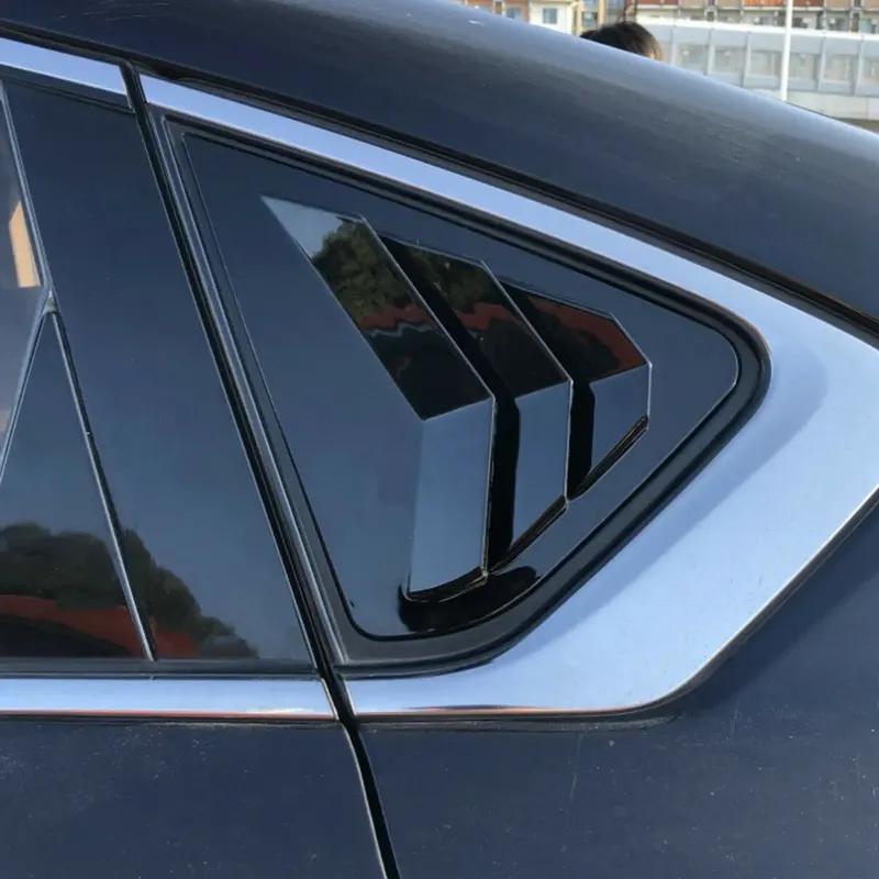 For Nissan Altima Sedan 2013 2014 2015-2018 ABS Plastic Rear Window Quarter Louver Cover Side Vent Trim Car Adhesive Accessories
