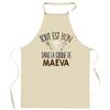 Planetee Apron Everything Is Good In MAEVA's Kitchen | Original Name Gift for Cook | Protective Blouse Clothing