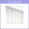 Modern Minimalist Metal Shower Curtain Hook Rings With Open Ends For Bathroom Decor