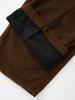 IKALOOK Wide Ribbed Fleece Brushed Elastic Pants Dpt104