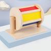 Wooden Montessori Textile Drum Educational Toy For Preschool Learning